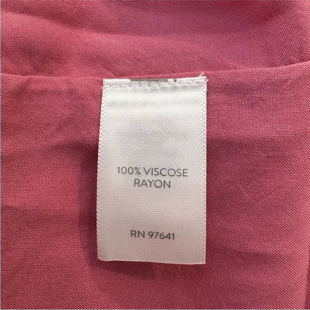 J Jill Dreamscape Border Print Pink Floral Maxi Dress Womens Size Large (963)‎ - Picture 5 of 6